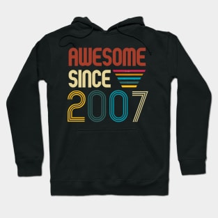 Awesome since 2007 -Retro Age shirt Hoodie